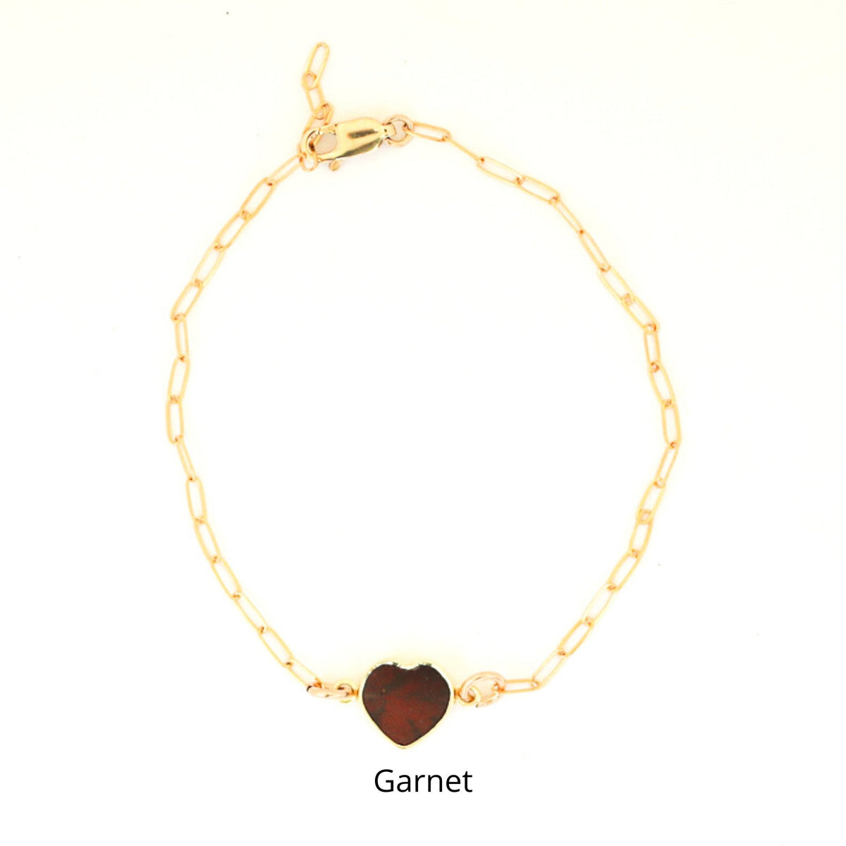 Mia Gemstone Birthstone Heart Bracelet