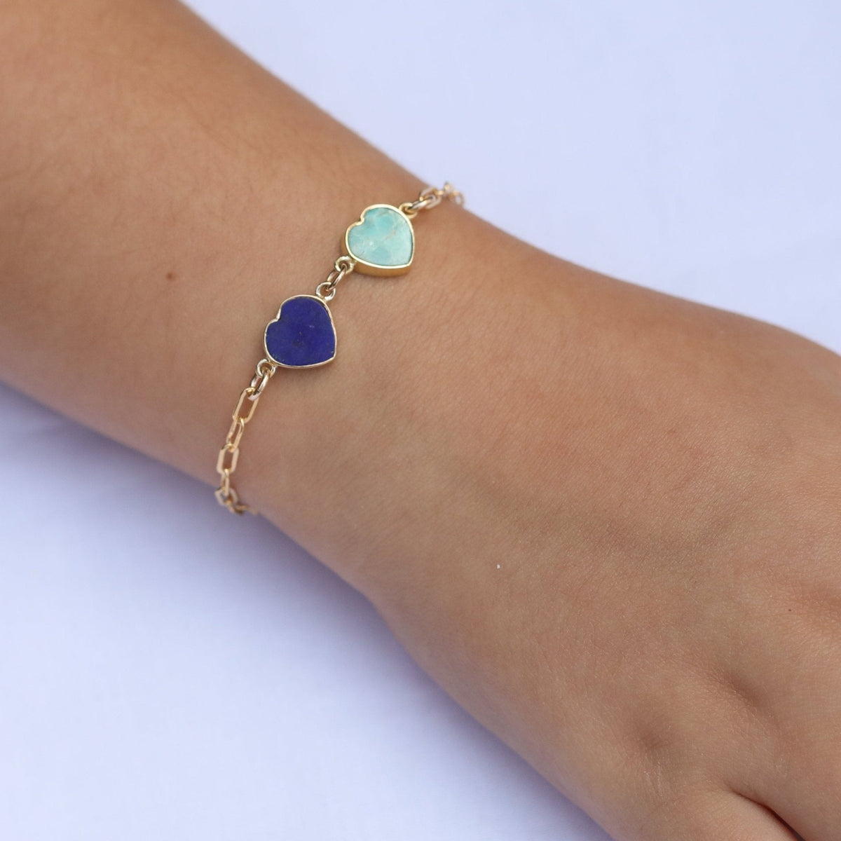 Mia Gemstone Birthstone Heart Bracelet