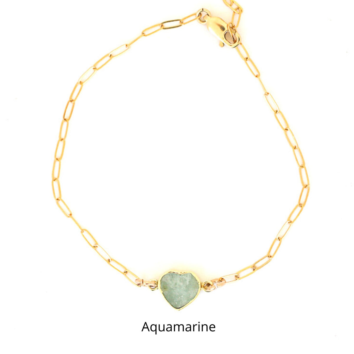 Mia Gemstone Birthstone Heart Bracelet