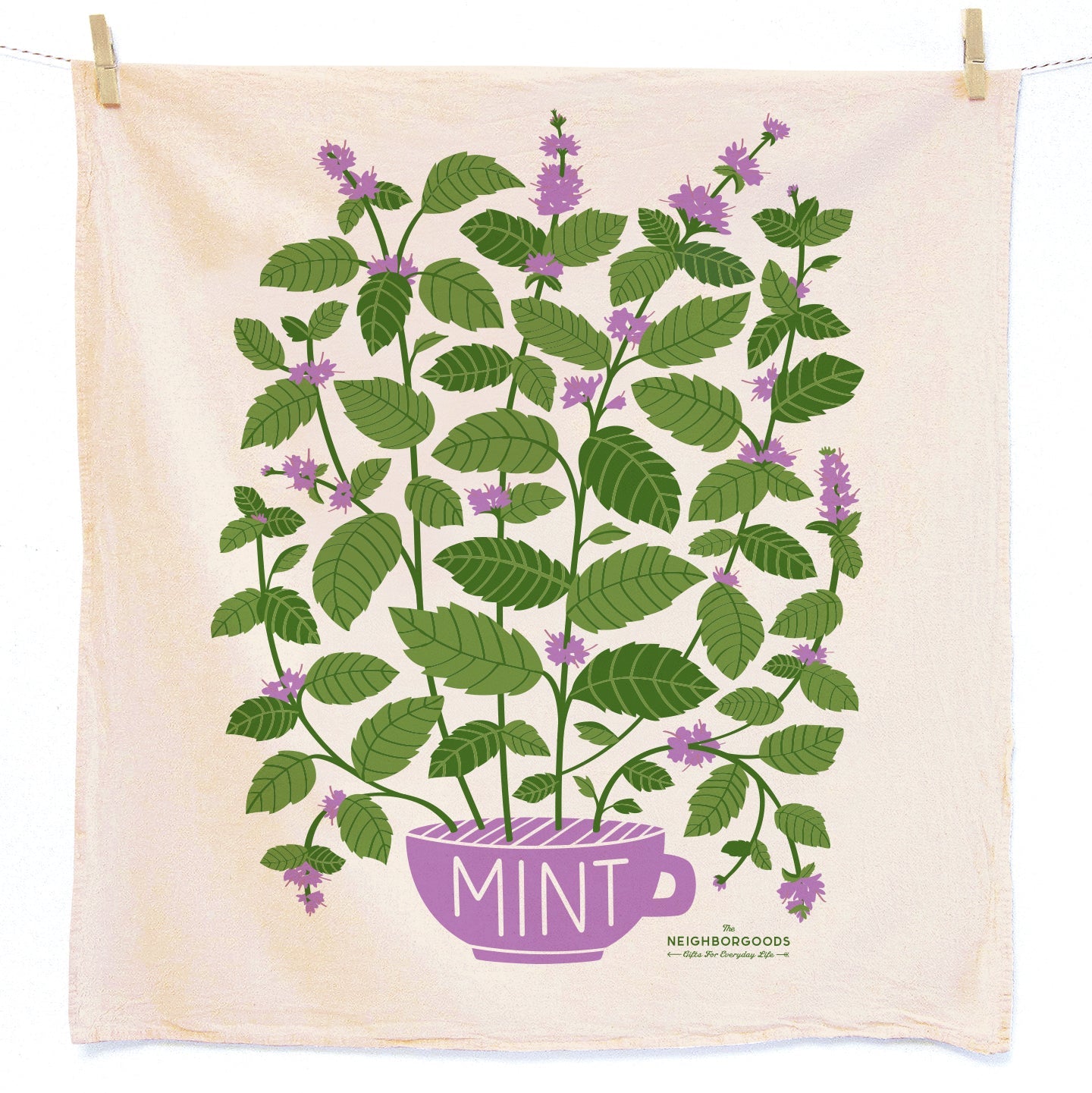 Lilac Purple Organic Cotton Dish Towel Set - 2 Pack