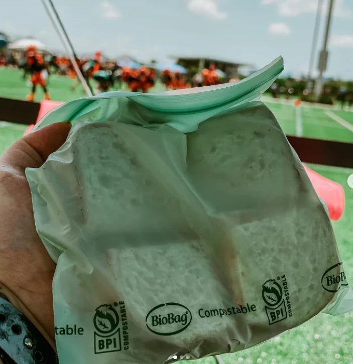 Compostable & Resealable Sandwich Bags - 25pk