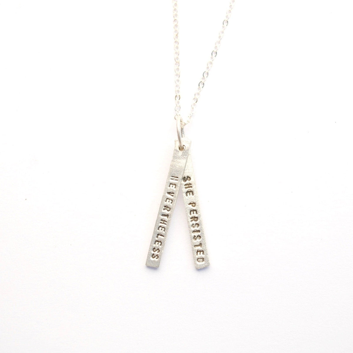 Nevertheless She Persisted - quote necklace