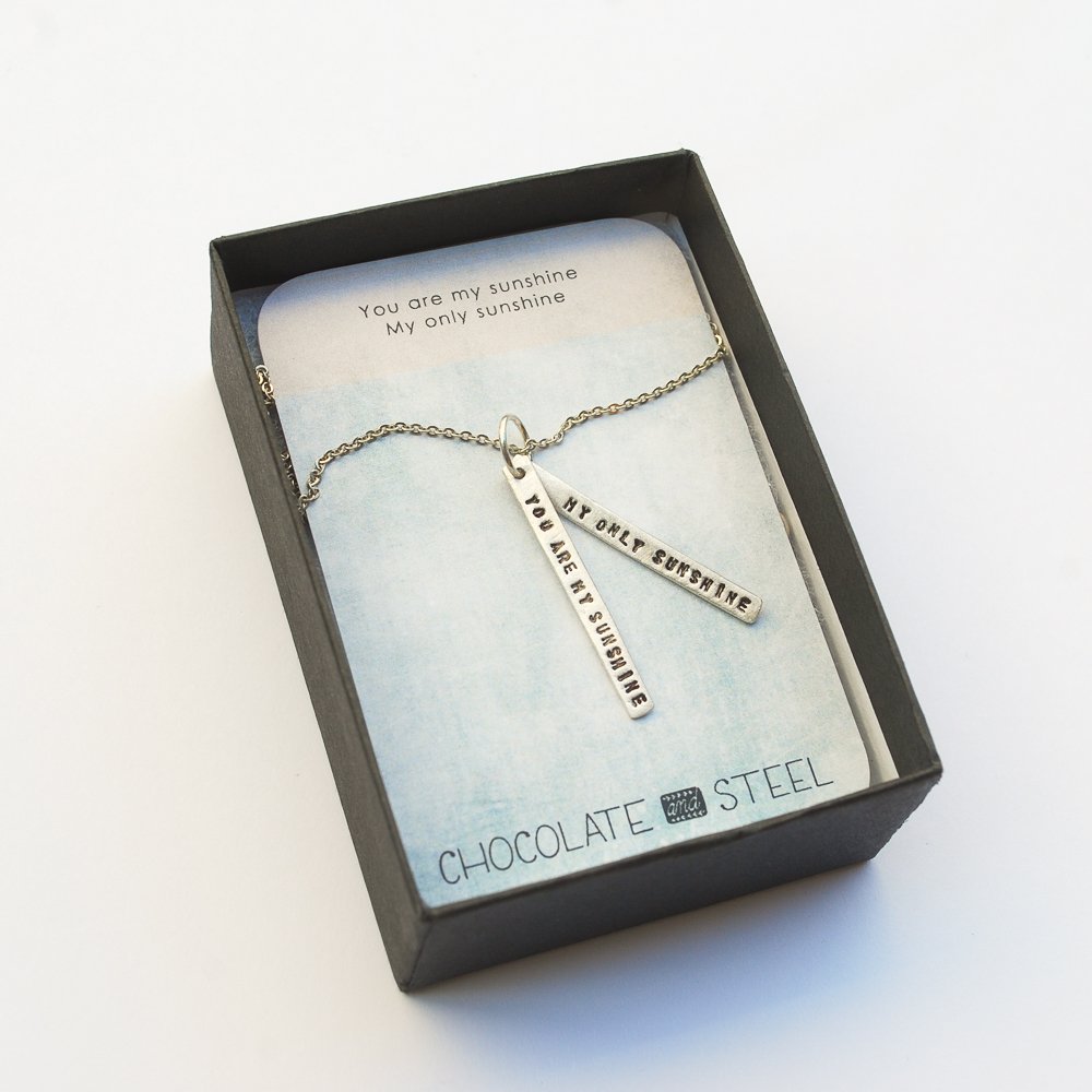 Nevertheless She Persisted - quote necklace