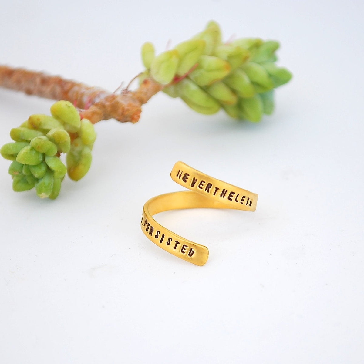 Nevertheless She Persisted - Wrap Ring