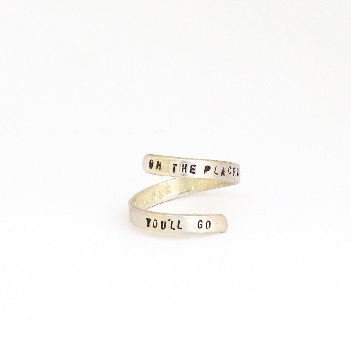 Oh The Places You'll Go -Dr Seuss Wrap Ring