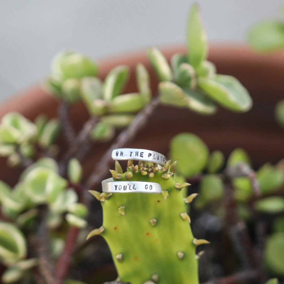 Oh The Places You'll Go -Dr Seuss Wrap Ring