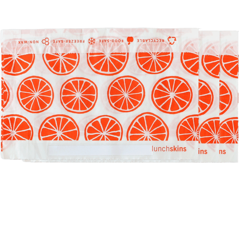 500 Self-Sealing Snack Bags - Orange