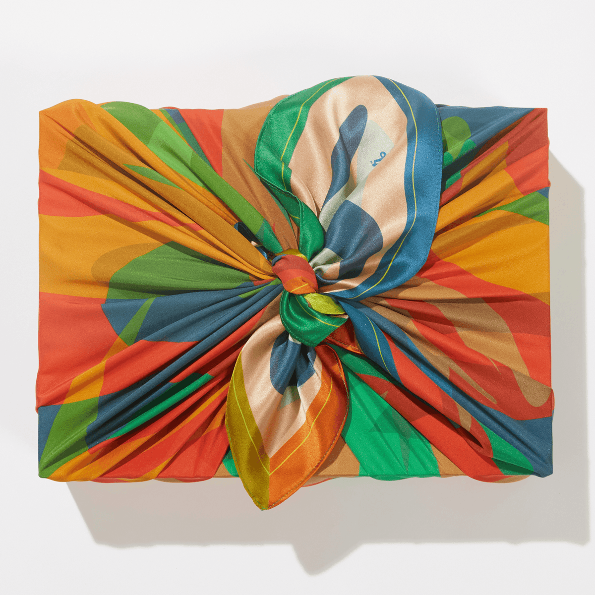 Patient Fire - 35" Mulberry SIlk Furoshiki Gift Wrap by Essery Waller