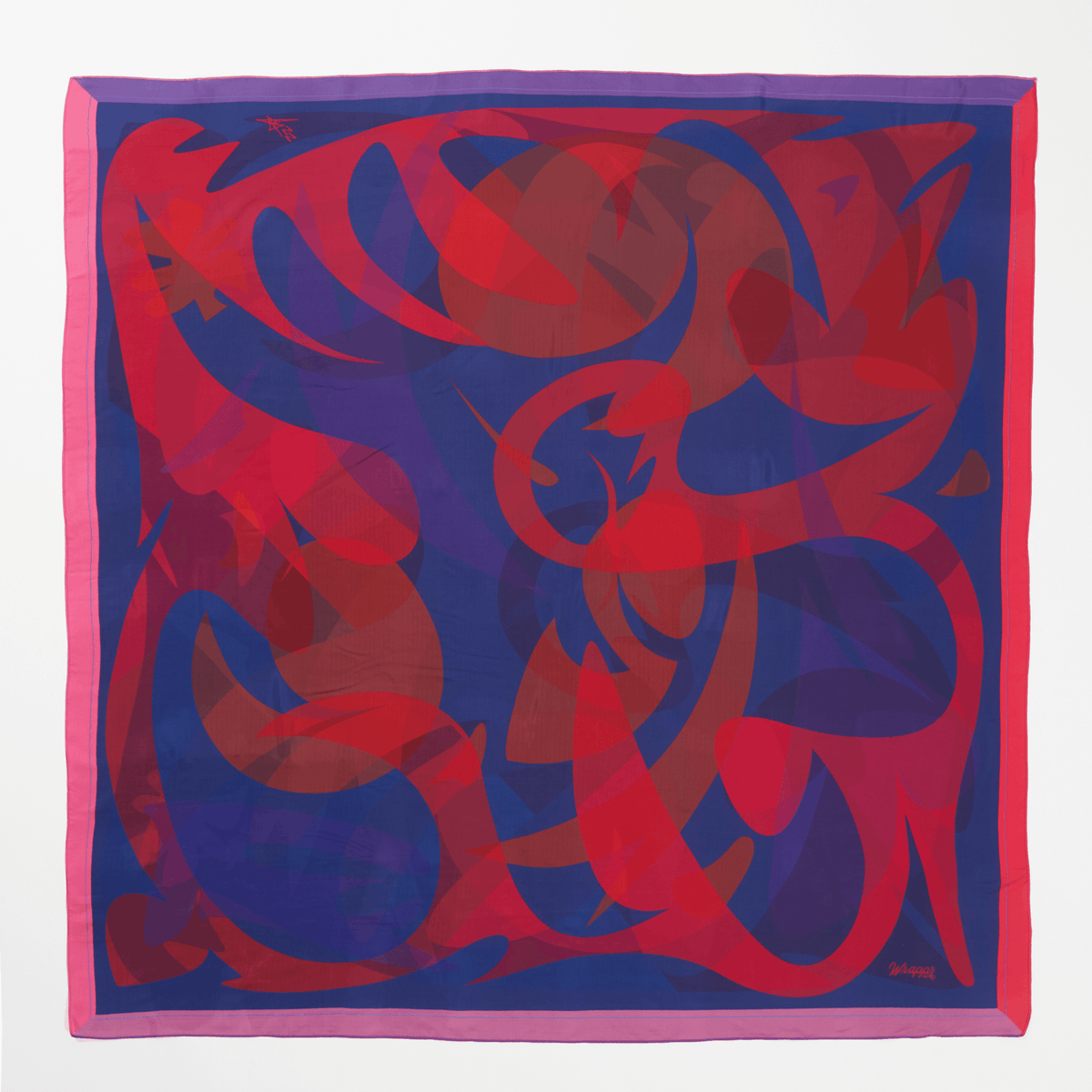 Patient Heart - 50" Mulberry Silk Furoshiki Gift Wrap by Essery Waller