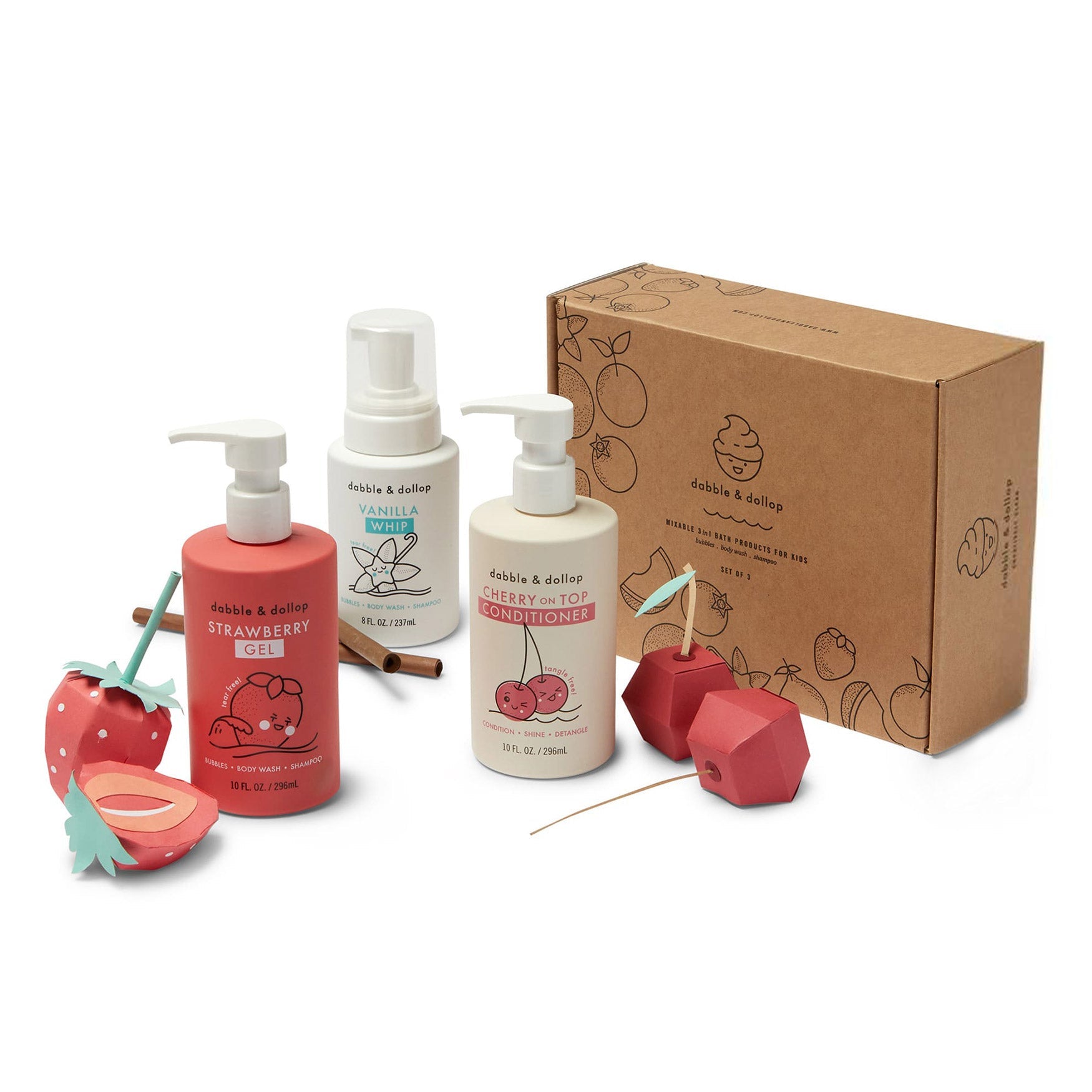 Dabble & Dollop Cherry Berry Conditioner & Bath Bundle