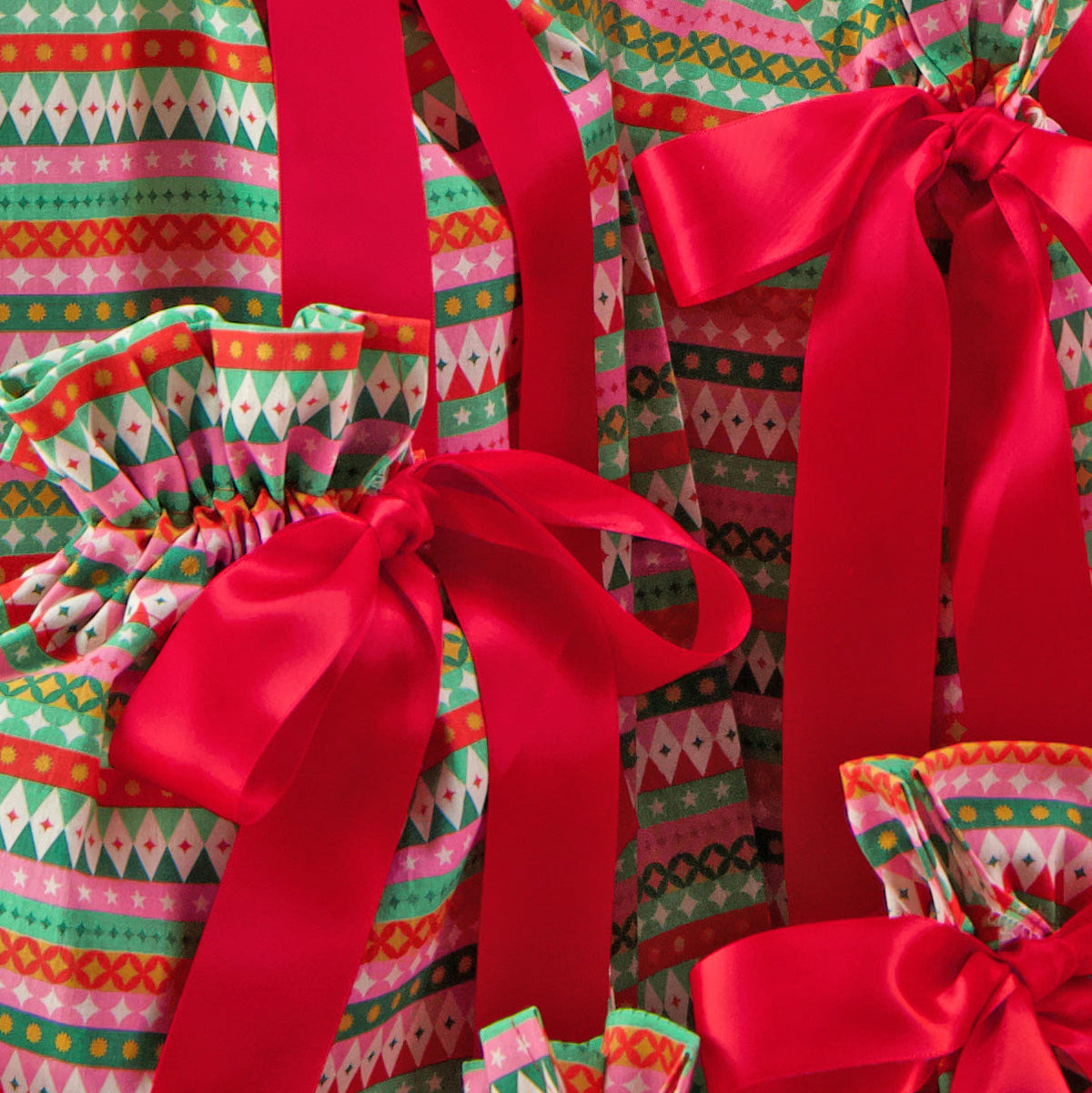 Fiesta Reusable Gift Bag Set