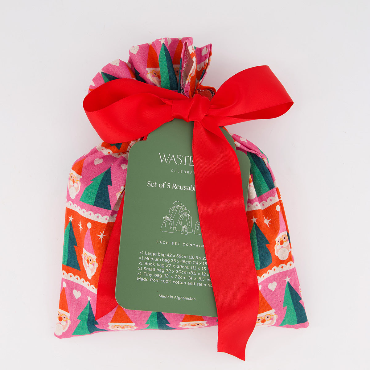 Papa Noel (Reusable Gift Bag Set)