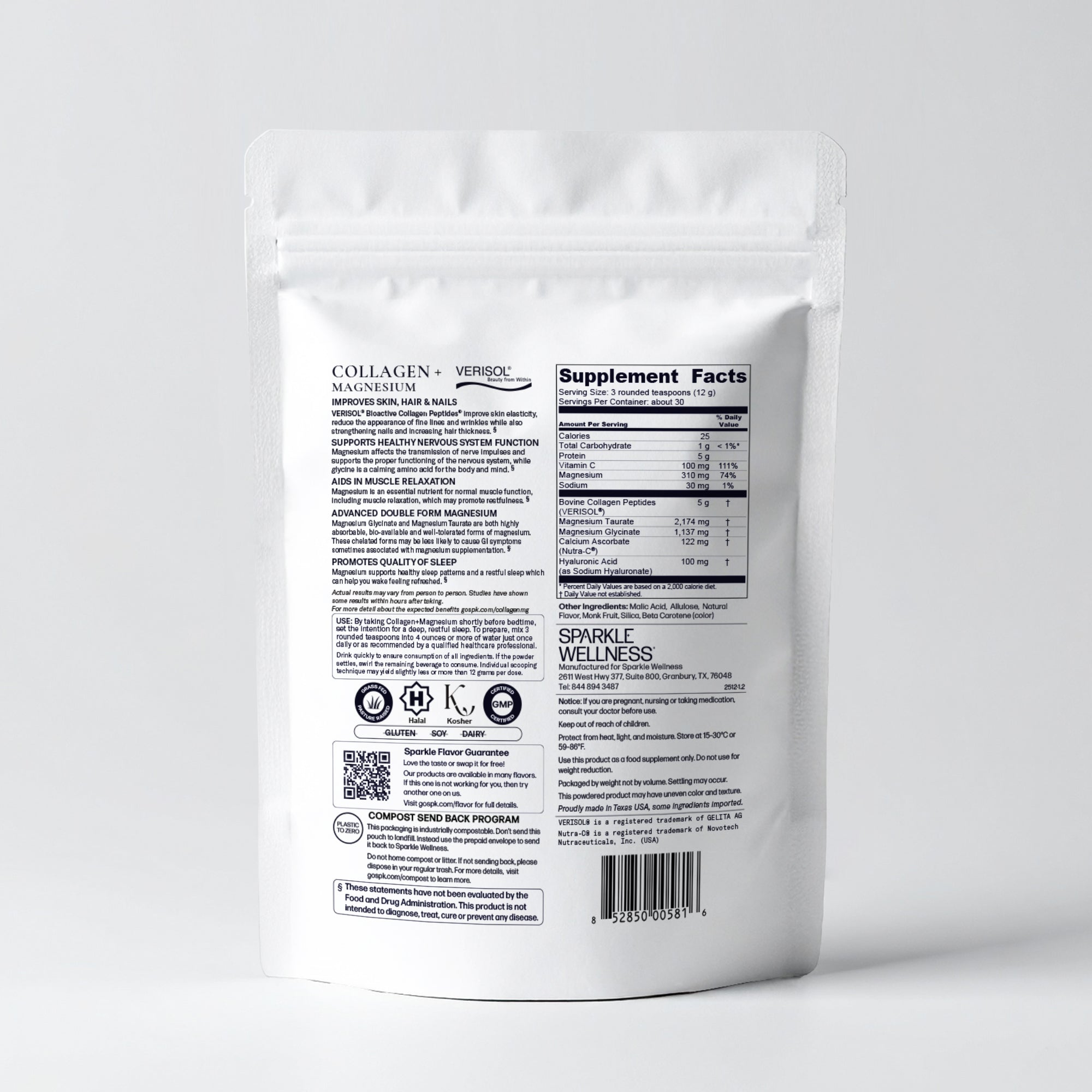 Collagen + Magnesium Rest + Restore | Nighttime Collagen & Magnesium Powder