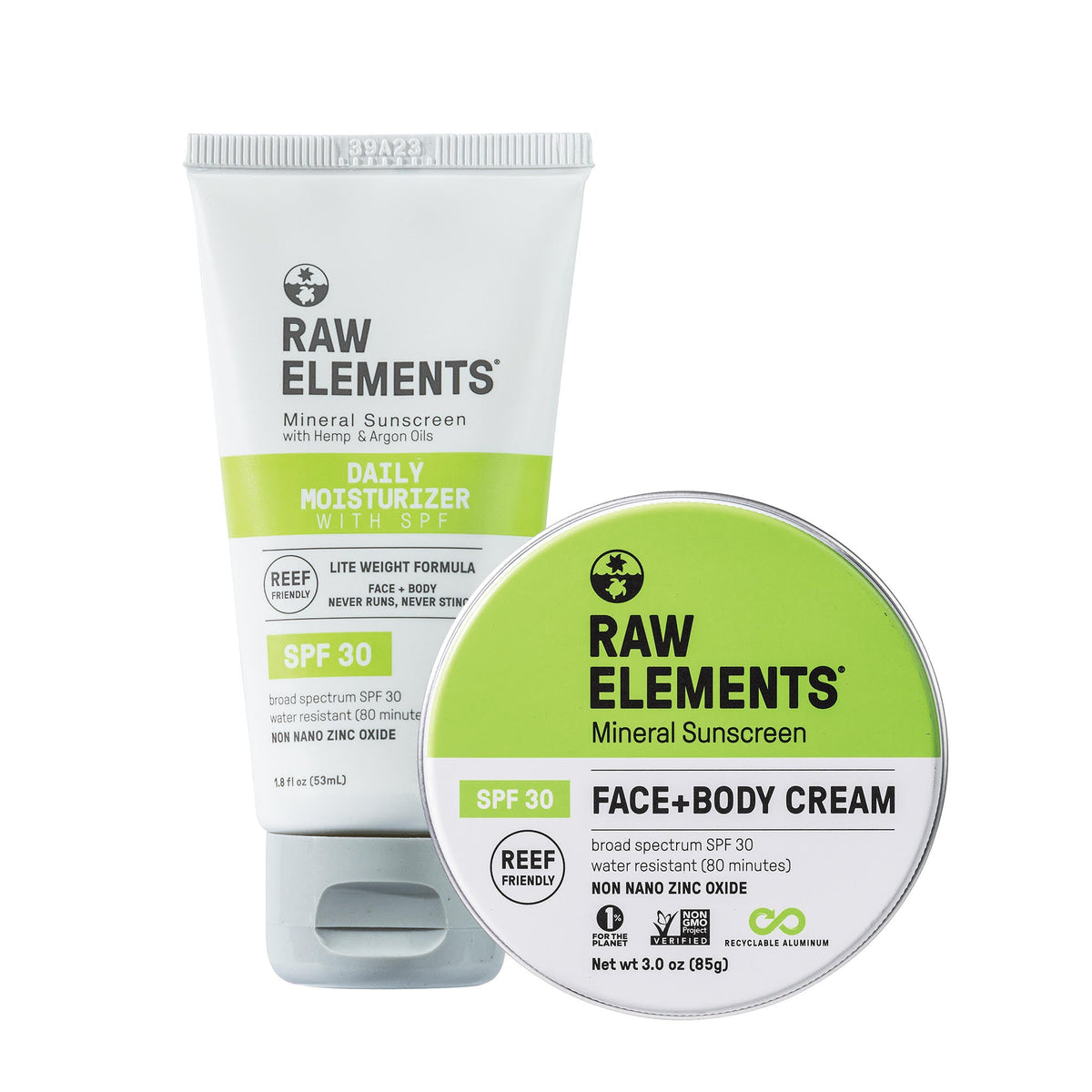 Face + Body Tube SPF 30 Bio-Resin Tube & Plastic Free Tin Bundle