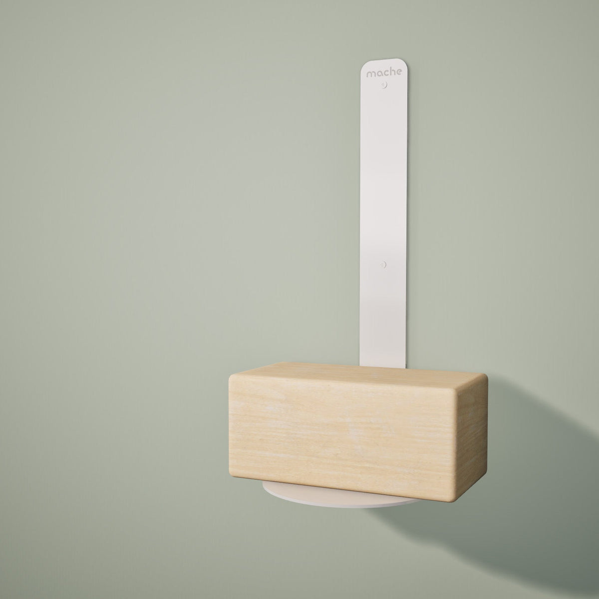 Yoga Block Wall Bracket | White