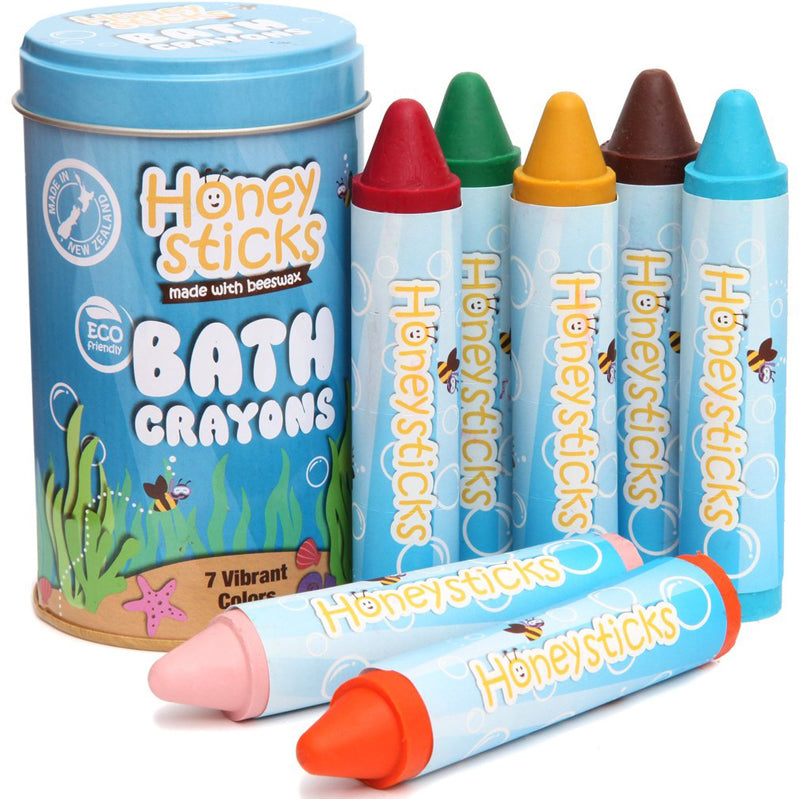 Honeysticks 100% Pure Beeswax Crayons (12 Pack) - Pastel Coloured, Non  Toxic Crayons, Safe for Babies and Toddlers, For 1 Year Plus, Food-Grade  Colors