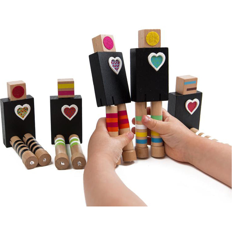 Robots Wooden Play Set