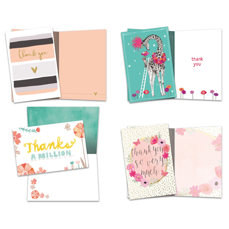 Thanks a Million Thank You Cards 16pk