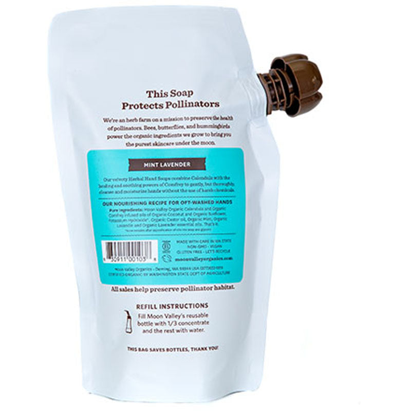 Mint Lavender Organic Foaming Hand Soap Refill Pouch