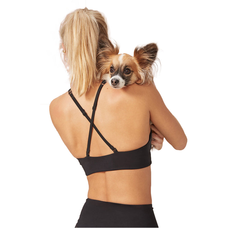 Black Topanga Sports Bra