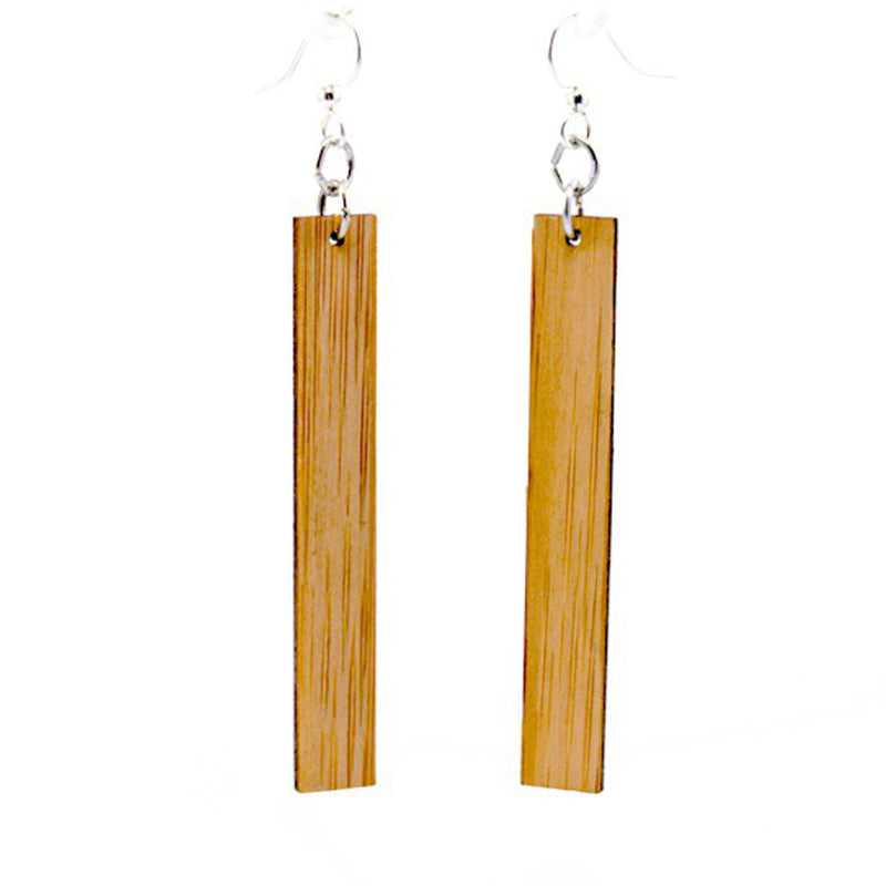 Chic Rectangle Eco-Friendly Bamboo Earrings
