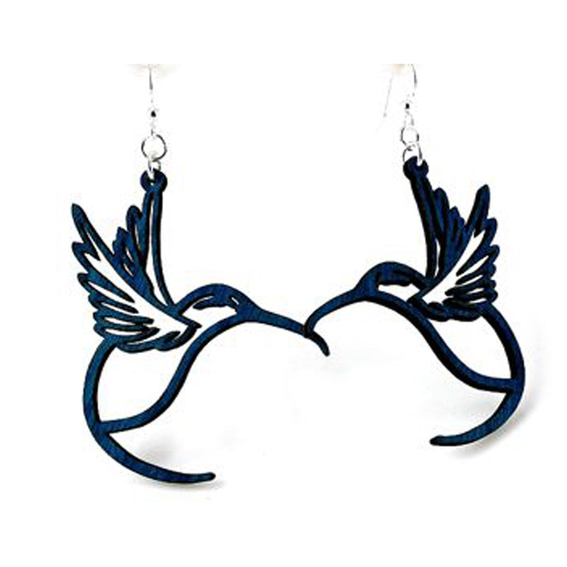Hummingbird Wooden Earrings