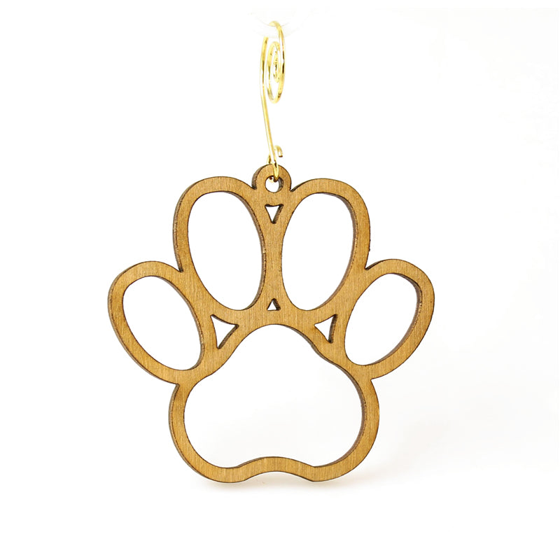 Dog Paw Holiday Ornament