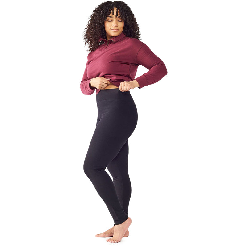 Women's Cropped Yoga Pants/Capris- Organic Cotton/Bamboo Stretch Knit -  Chocolate Brown - Size L/XL