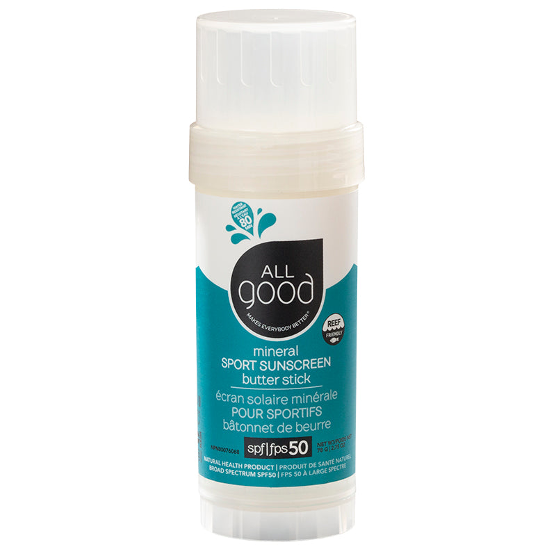 All Good Sunscreen Sport Butter Stick SPF50+ EarthHero