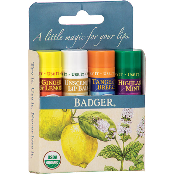 Classic Organic Lip Balm 4pk