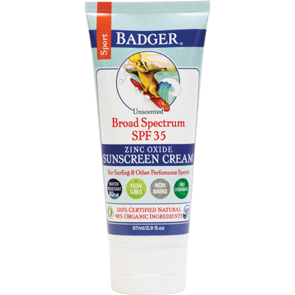Zinc Sport Sunscreen Cream - SPF 35 2.9oz