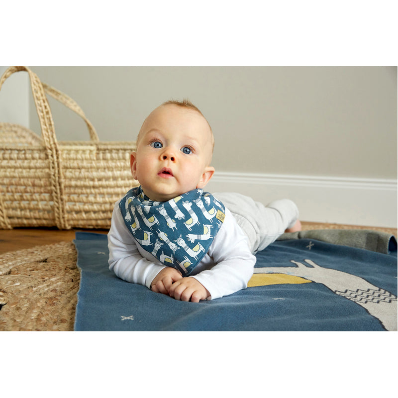 Glama Llama Organic Cotton Knitted Baby Blanket