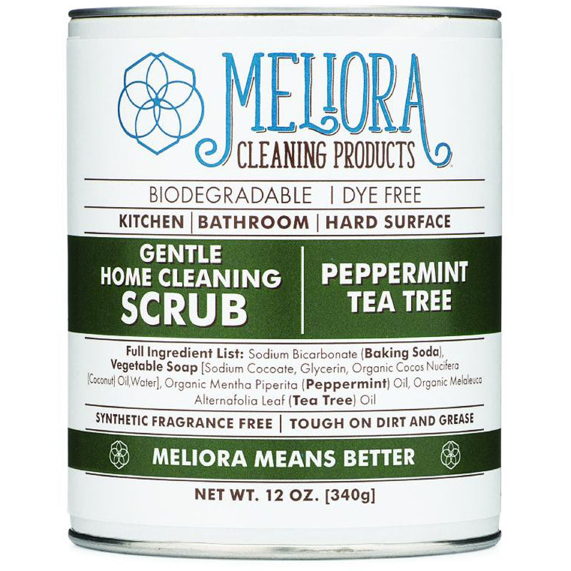  Meliora Cleaning Products Gentle Home Cleaning Scrub Powder,  Peppermint Tea Tree : Health & Household