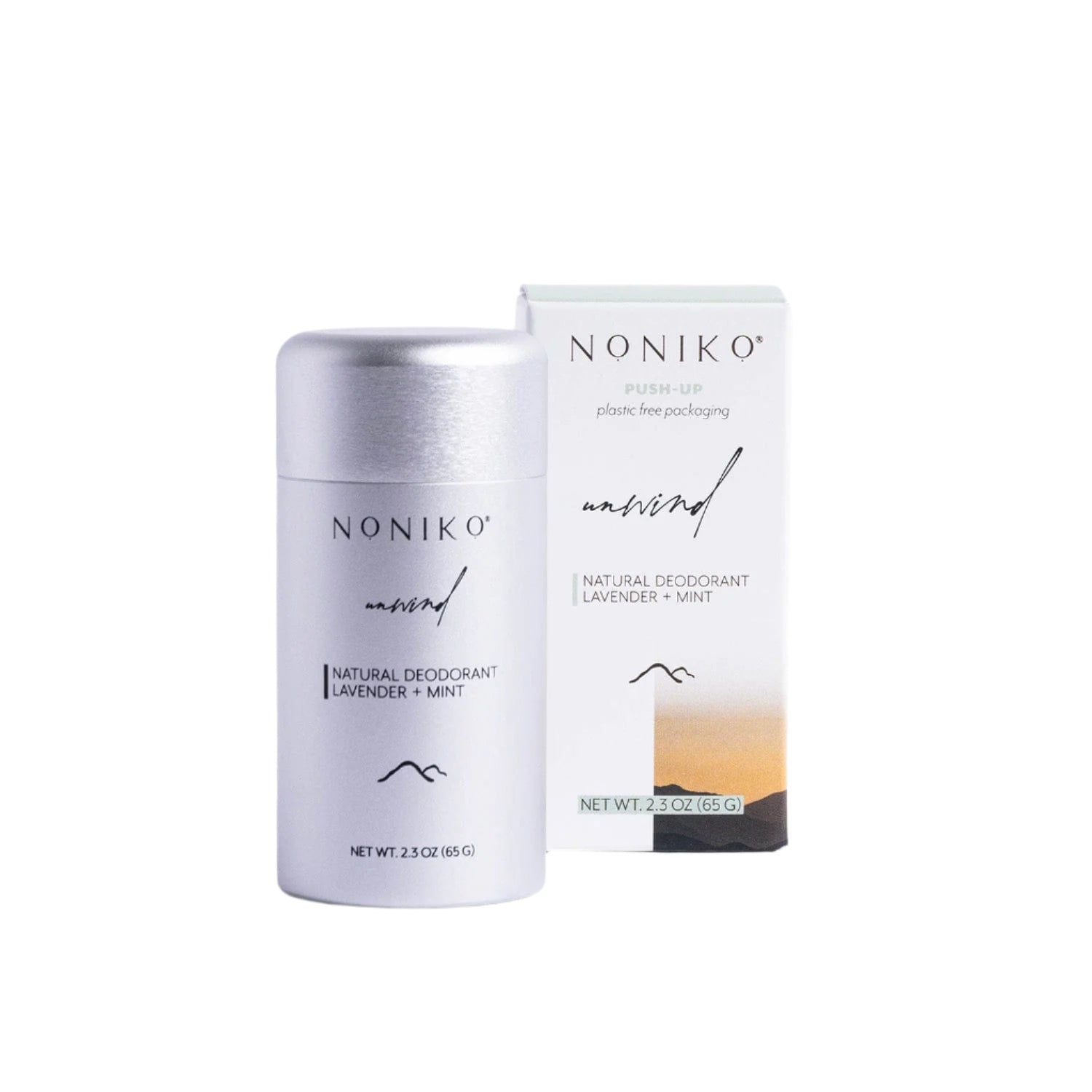 Noniko Skin Zero Waste Natural Deodorant Push-Up, Recyclable, 2.3oz