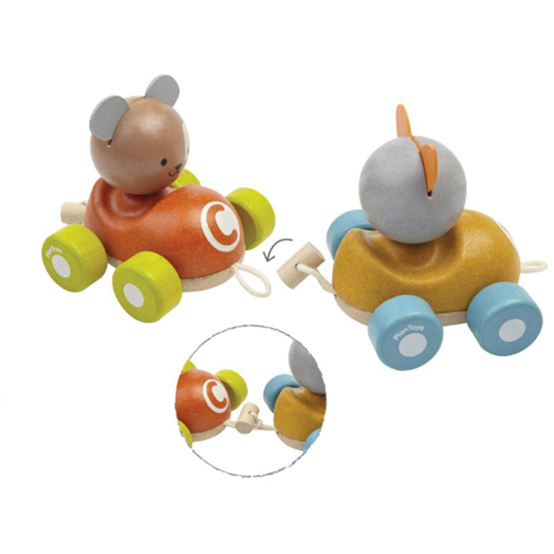 Happy Animal Engine Pull Toy