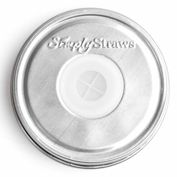 Stainless Steel Mason Jar Straw, Lid, and Brush Combo