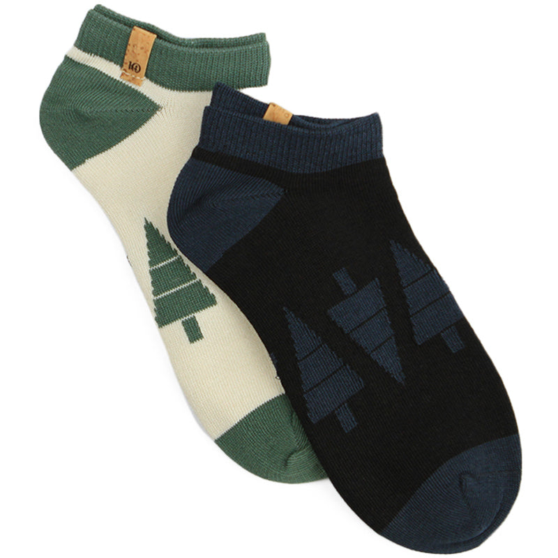 Elm White Tree Recycled Polyester Ankle Socks 2pk