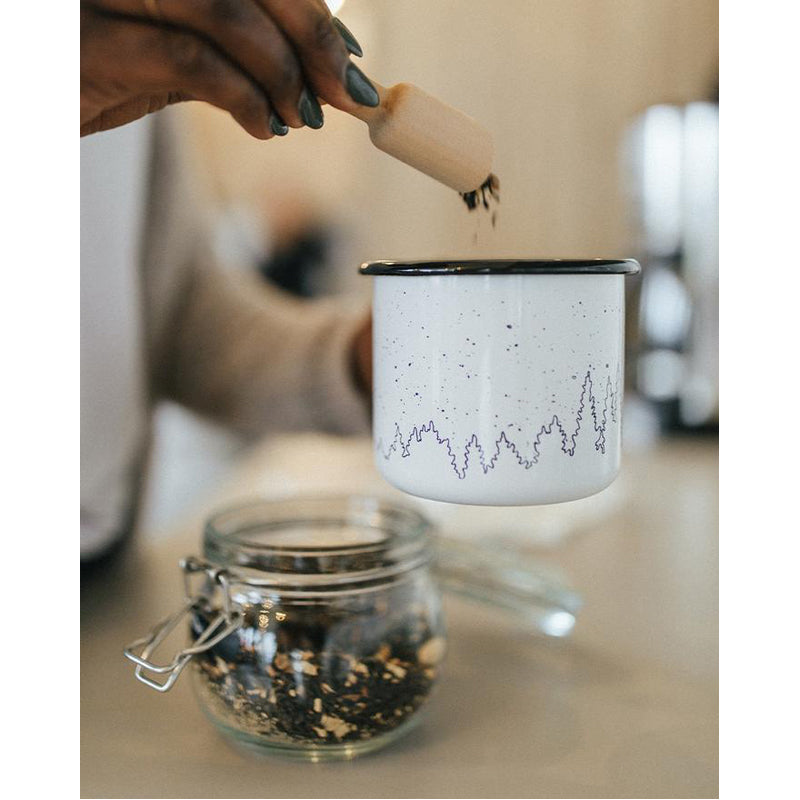 Enamel Juniper Camping Mug