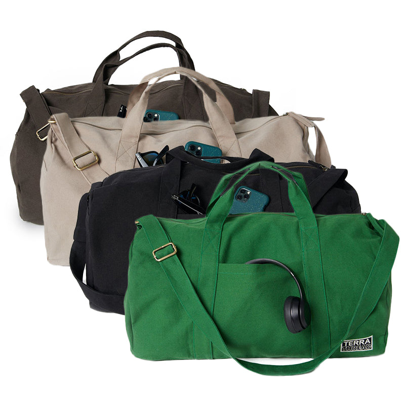 Sustainable Duffle Bag Organic and Fairtrade Certified – Terra Thread