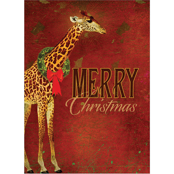 Festive Giraffe Holiday Greeting Cards 10pk