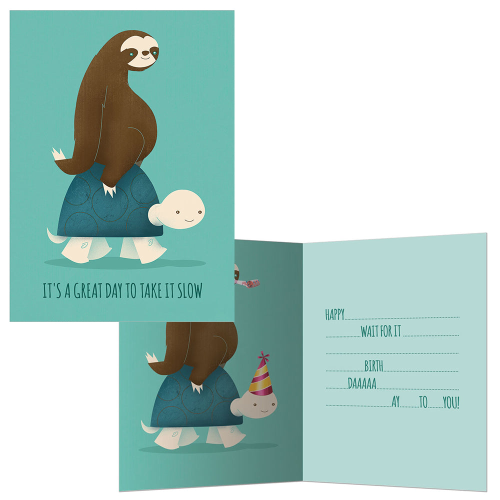 Animal Party Birthday Cards 8pk