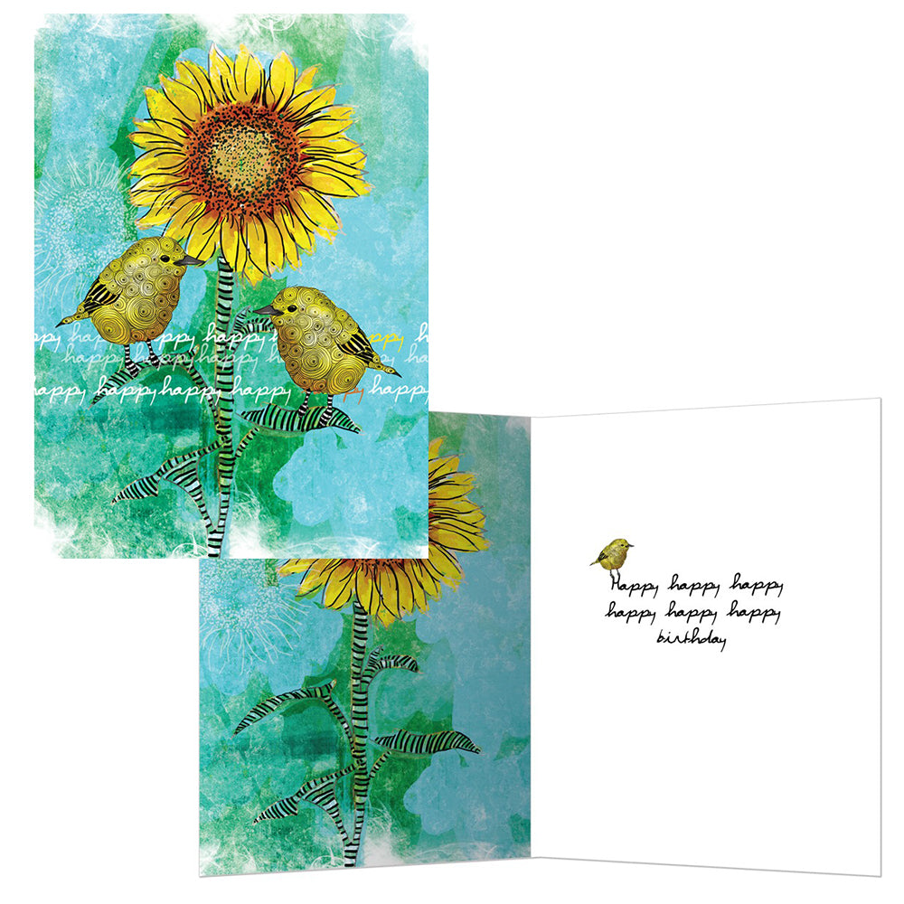 Good Vibes Birthday Cards 8pk