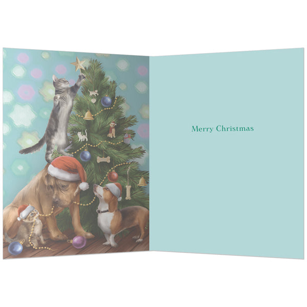 Trimming the Tree Holiday Greeting Cards 10pk