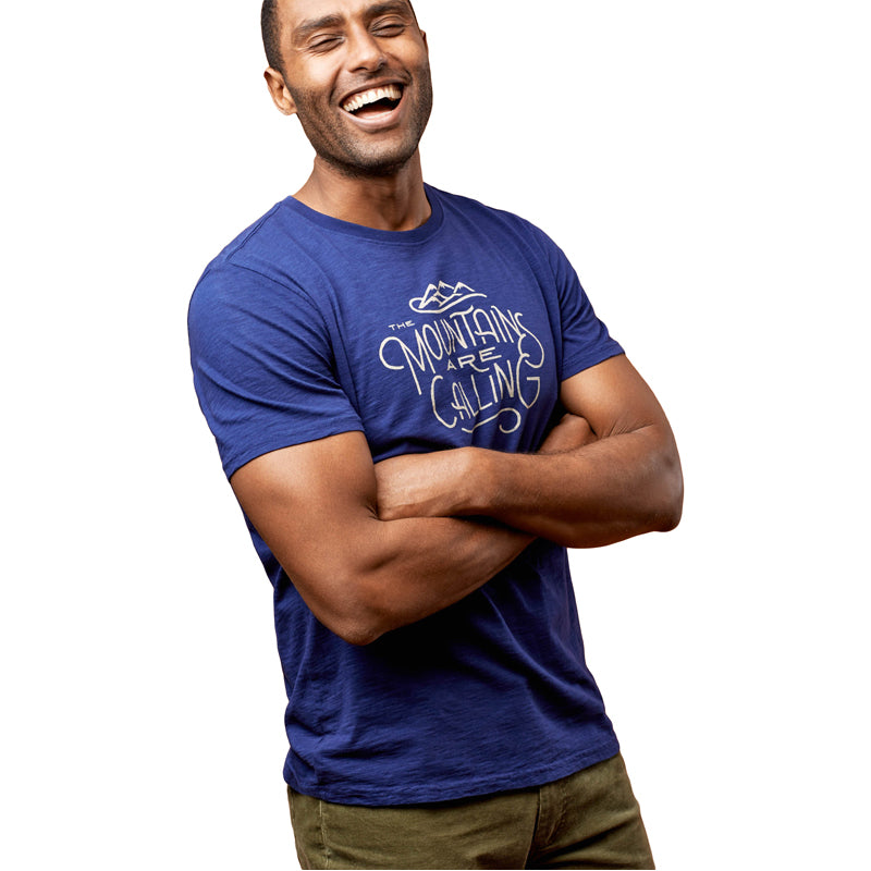 Men's "Mountains Are Calling" Crew Tee