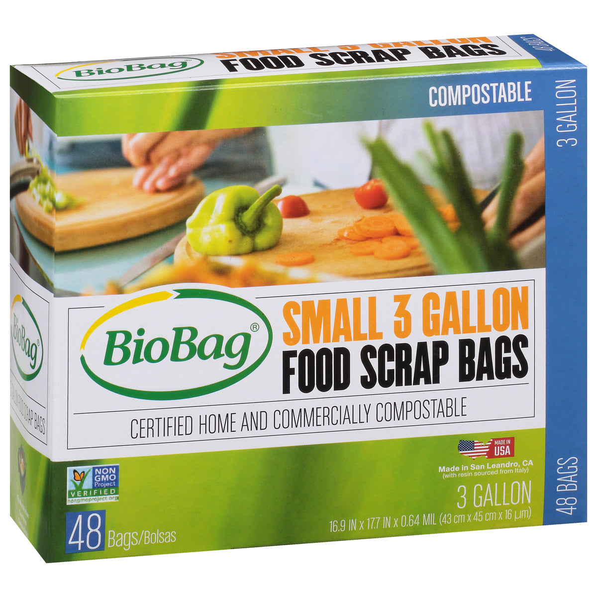 48 gallons biodegradable garbage bags, Certified