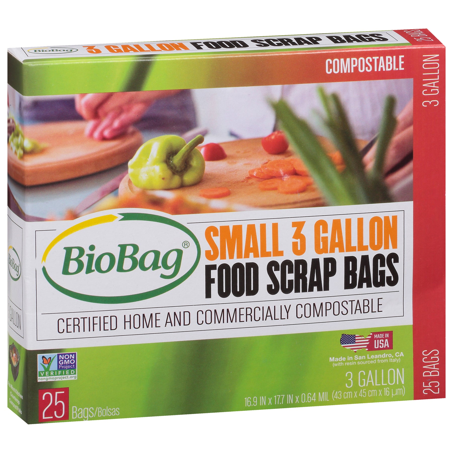 BioBag Resealable Quart Food Storage Bags, 20 count