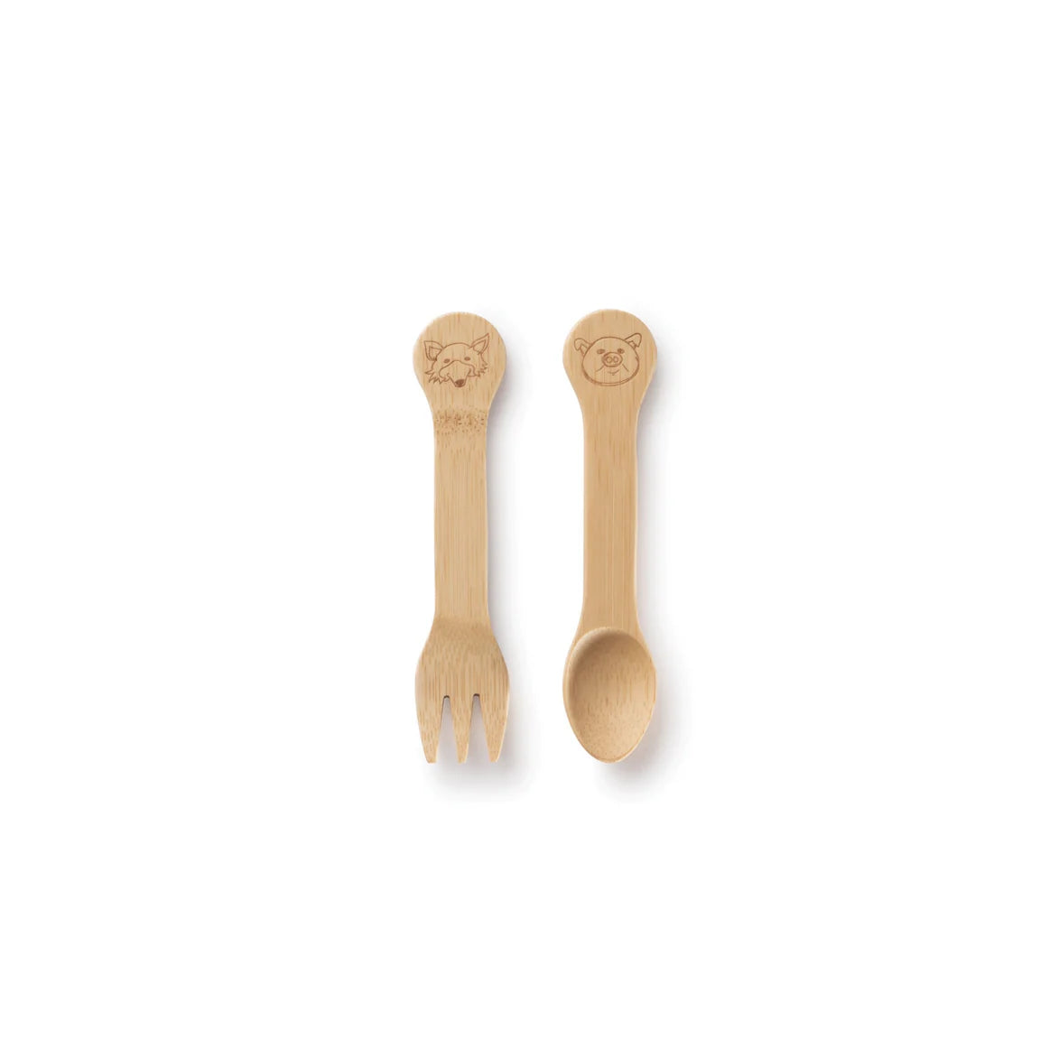 Bamboo Kid's Fork & Spoon Set (18M+)