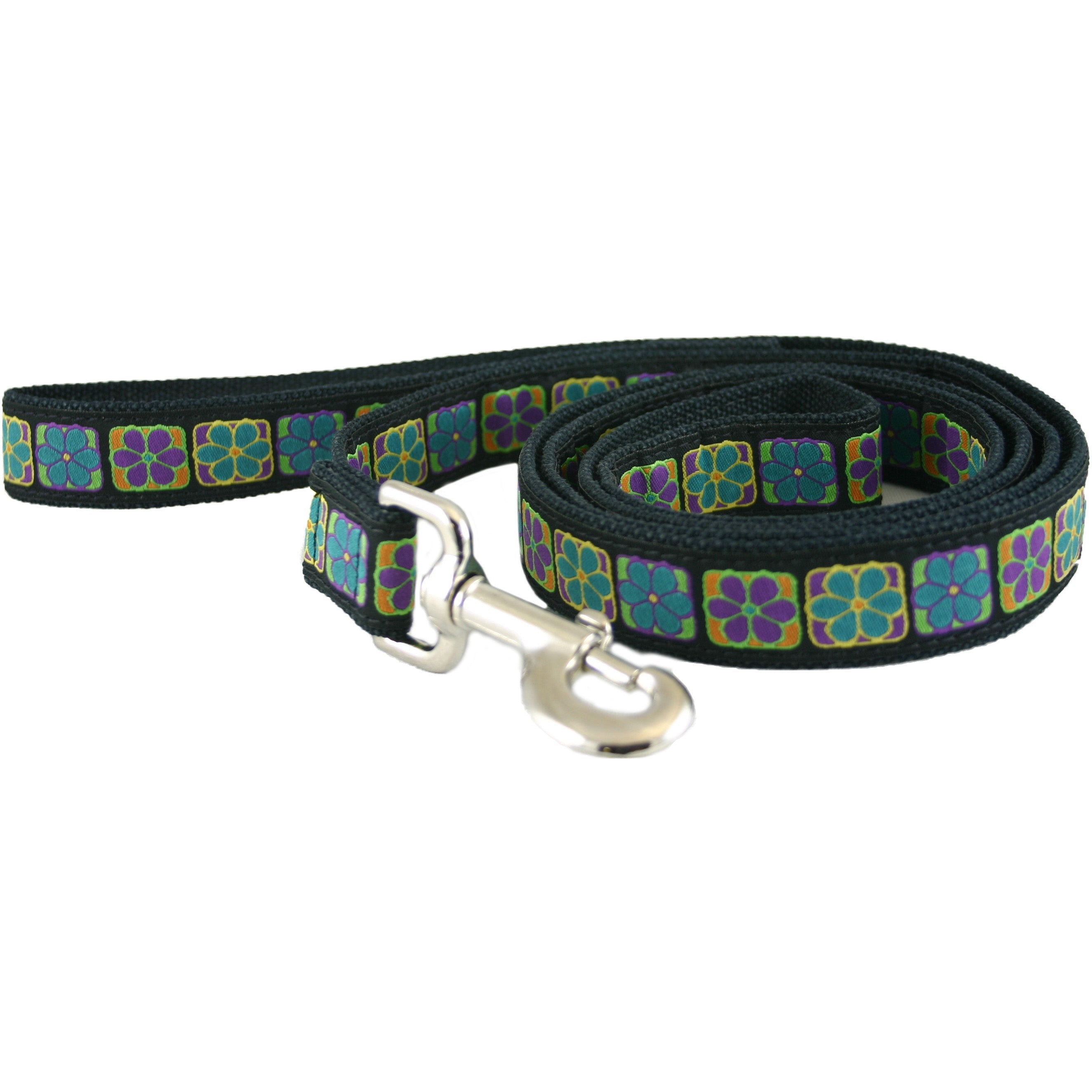 Hemp Dog Leash 6' Flowerama