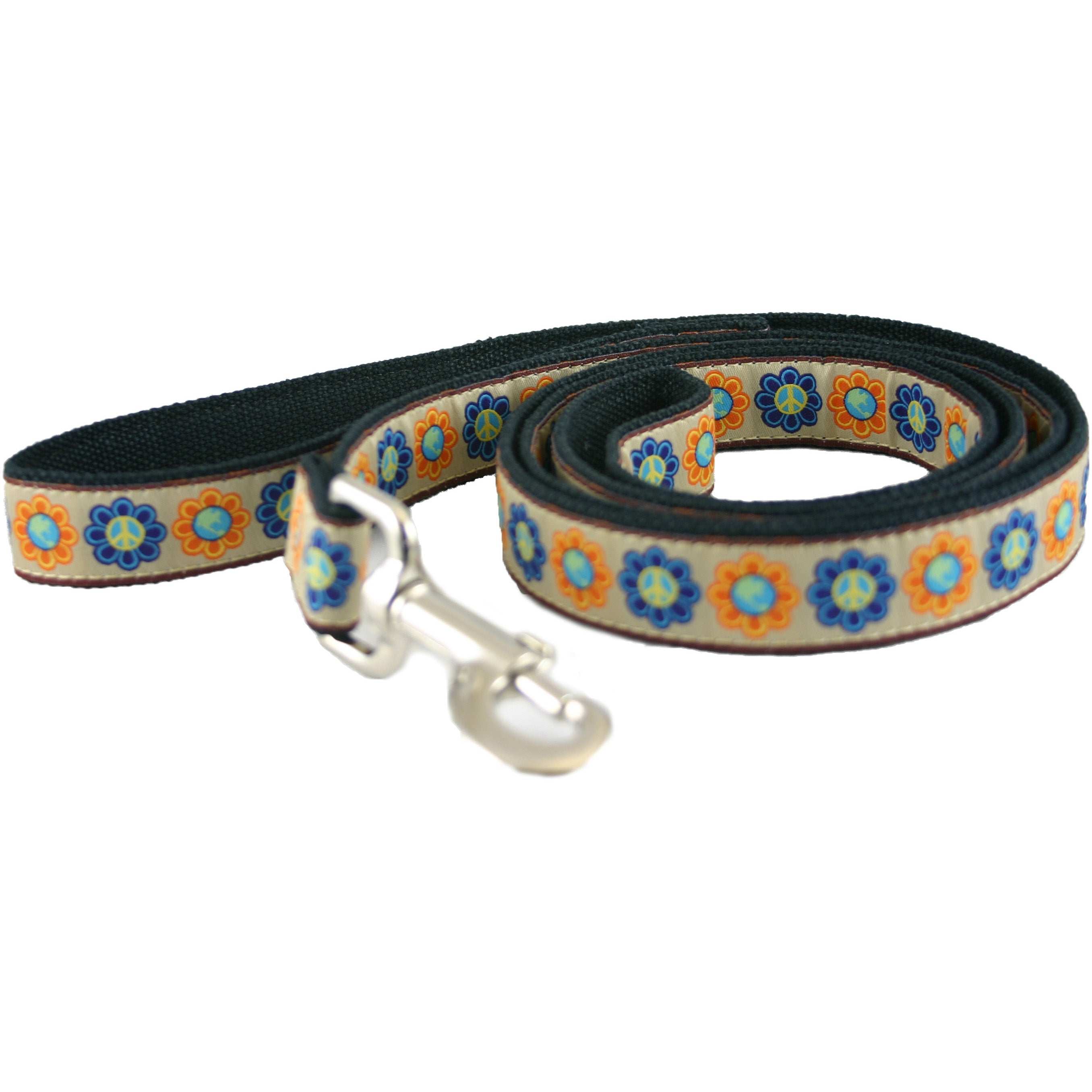 Hemp Dog Leash 6' World Peace