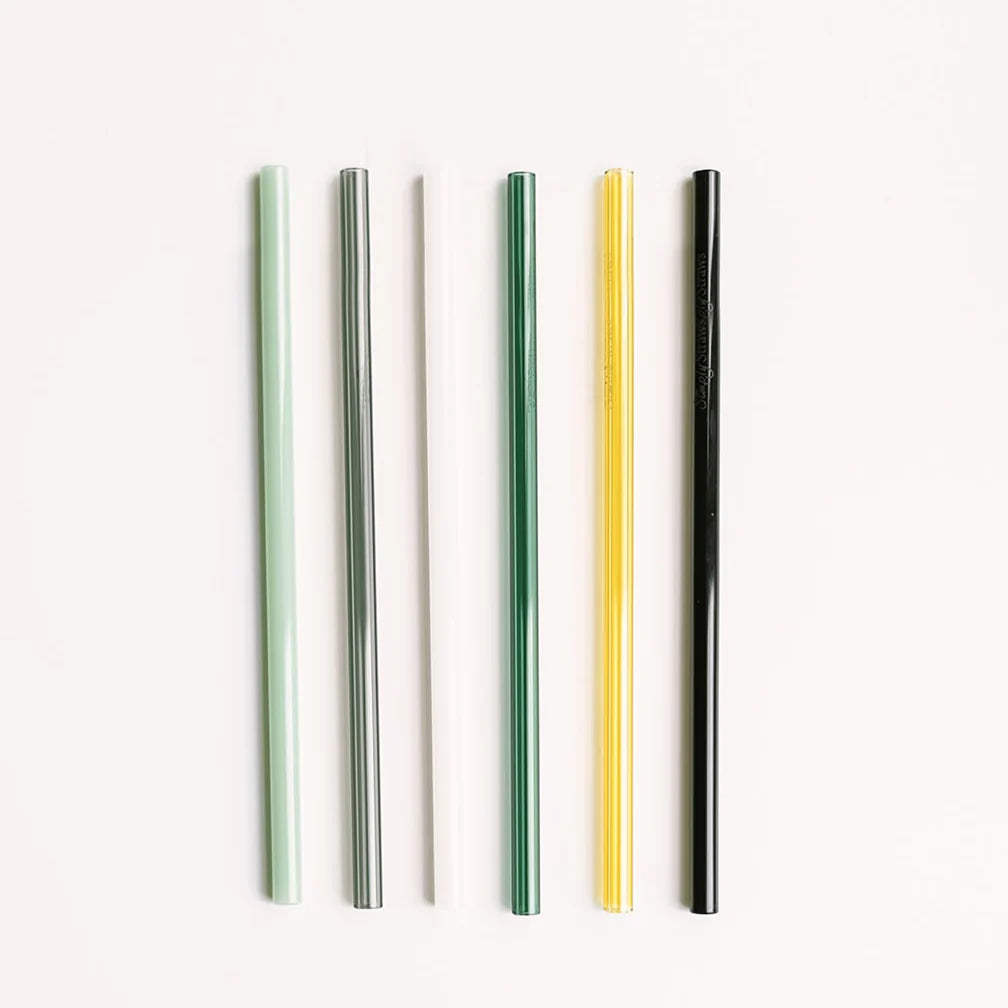 Straight Glass Straw Set, 6", 8" OR 10"